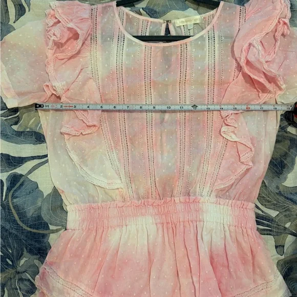 *LIKE NEW* LoveShackFancy Natasha Mini Dress - Pink - Picture 7 of 11